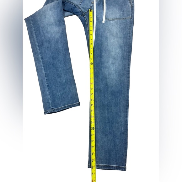 INC International Concepts Size 4, 27 " Waist -  Elastic Waist Jeans Drawstring - Picture 4 of 7